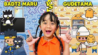 SAMANTHA BIKIN KAMAR BADTZ MARU VS GUDETAMA SANRIO DI TOCA BOCA LIFE WORLD 😍 GAME VIRAL INDONESIA [upl. by Anaeda211]