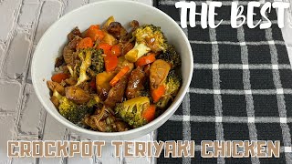 The BEST Crockpot Teriyaki Chicken  Slow Cooker Chicken Teriyaki and Vegetables  Crockpot Recipes [upl. by Archie]