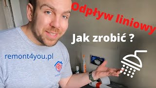 jak zamontować odpływ liniowy viega łazienka od Ado Z 4 remont4you [upl. by Enimsaj]