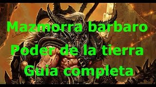 Diablo 3 Mazmorra del barbaro Poder de la tierra [upl. by Barnard]