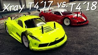 My Xray T4´17 vs Kai´s Xray T4´18  Fun Race [upl. by Sauls]