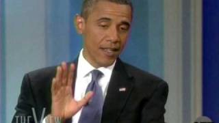 Obama on The View 2010 PART 4  High Quality [upl. by Nesnah]