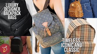 9 GREAT DESIGNER BACKPACK BAG and Backpacklike Bag To Consider For Your Collection [upl. by Lossa420]