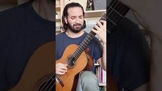 Bach’s Gigue BWV 1009 for Classical Guitar 🎸shorts [upl. by Llyrrad]