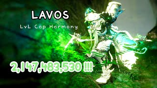 WARFRAME LvL Cap 9999 Lavos  Harmony 2 billions dmg on the demolisher [upl. by Annmaria]