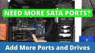 How to Add SATA Ports to a Computer More Hard Drives [upl. by Enineg]