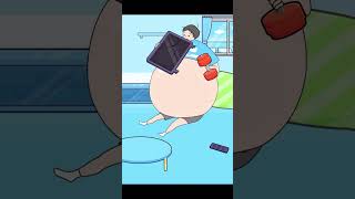 Lazy boy lost some weight 😱 Somebody help him shorts youtubeshorts viral gaming [upl. by Paolina534]