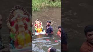 kokan maharashtra india rewer ganapati bappa moryaपारंपारिक पद्धतीने विसर्जन [upl. by Sinylg283]