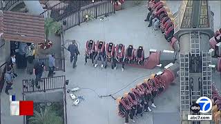 Riders stuck for over an hour on California amusement park ride [upl. by March]