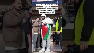 Les drapeaux palestiniens au StadedeFrance FreePalestine متداول الجزائر [upl. by Rudyard389]