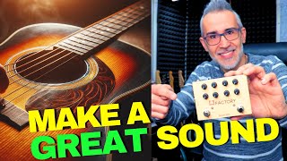 GREAT Acoustic Sound with Guitar Pedal SONICAKE A Factory preamp  reverb Full Review [upl. by Sagerman911]