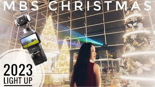 Marina Bay Sands Christmas Light Up 2023  DJI Osmo Pocket 3 4K djiosmopocket3 [upl. by Erbma]