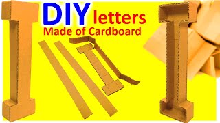 3d letters I from Cardboard [upl. by Nivlag227]