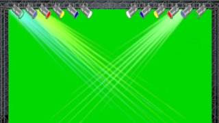 Concert Stage Lights 2 0 Green Screen Animation [upl. by Arleyne]