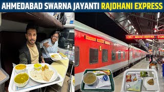 12957 Ahmedabad Delhi Swarna Jayanti Rajdhani Express first ac food review [upl. by Izy]