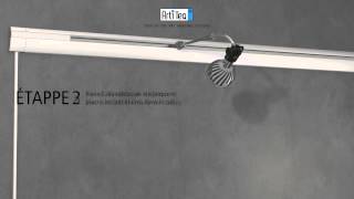 Comment installer la Cimaise combi rail pro light ARTITEQ [upl. by Artined]