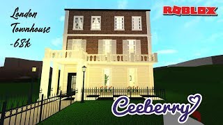 London Family Townhouse68k BLOXBURG SPEED BUILD [upl. by Ennoryt]