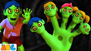 Zombieland  Green Zombie Finger Family  More Spooky Halloween Songs for Kids by AllBabiesChannel [upl. by Nara]