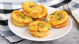 Petite Crustless Quiche Recipe [upl. by Euqinot]