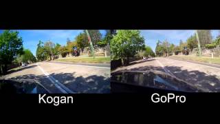 Kogan Action Cam 3 tests and GoPro comparison [upl. by Ario734]