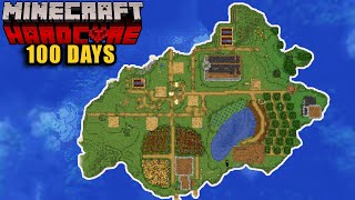 I Survived 100 DAYS Of HARDCORE Minecraft But Its SURVIVAL ISLAND [upl. by Sewoll673]