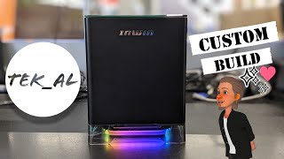 InWin A1 Plus  Z590I Unify  i711700k  Shadow Rock LP raw  time lapse  Amazing Small Sleek [upl. by Einallem389]