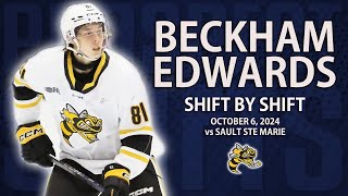 Beckham Edwards vs Sault Ste Marie  Oct 6 2024  2026 NHL Draft [upl. by Eniluqcaj]