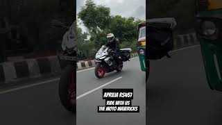 Aprilia RS457apriliasuperbikeindiareelsmotivationalvideomotivationtrandingtravelshortsyt [upl. by Norrag]