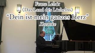 Franz Lehár “Dein ist mein ganzes Herz” Karaoke [upl. by Kirenoj158]