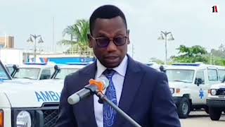 BENIN  LE GOUVERNEMENT RECEPTIONNE UN IMPORTANT LOT D’AMBULANCES [upl. by Ender749]