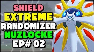 SOLGALEO In The Wild Area  Pokemon Sword and Shield Extreme Randomizer Nuzlocke Episode 2 [upl. by Ahsas]