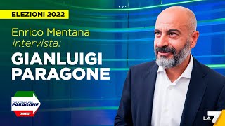 Elezioni 2022  Enrico Mentana intervista Gianluigi Paragone di ItalExit [upl. by Brackett43]