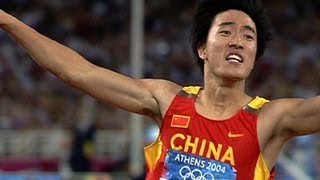 Liu Xiang Wins Historic 110m Hurdles Gold  Athens 2004 Olympics [upl. by Dorin]