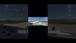 AVRAGE ryanair landing shortsfeed superhard b737900 mcas comedyvideos aviation hahaha lol [upl. by Llednew]