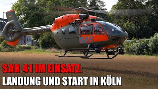 SAR 41 Search and Rescue Helicopter Landung und Start in Köln  15072024 [upl. by Larimor997]