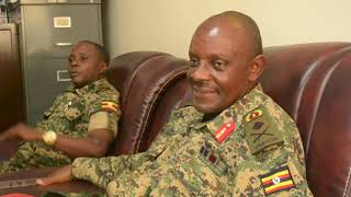 Brig Gen William Bainomugisha the commander of military  Dr Charles Kabugo in Kirundu hospital [upl. by Katonah]