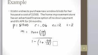 Math 120 Section 104 Installment Payment Formula [upl. by Lehacim]