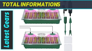 YAUNGEL Seed Starter Tray with Grow Light The Ultimate Indoor Gardening Solution [upl. by Ardnassela]