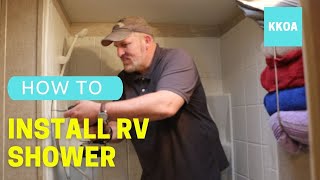 How to Install an RV Shower Insert [upl. by Ravi]