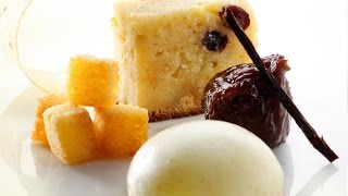 Roger van Damme Desserts  Broodpudding met chibouste van limoen en vijgenchutney [upl. by Yelserp]