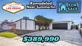 Affordable Single Story Home for Sale in Las Vegas  Near Summerlin  No HOA  Under 400k [upl. by Harmony]