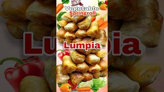 VEGETABLE SPRINGROLL RECIPE  LUMPIA Filipino street food [upl. by Okiruy]