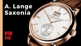 A Lange amp Söhne Saxonia Outsize Date Fine German Watchmaking  Watch of the Week Episode 48 [upl. by Zuzana]