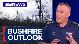 Victoria faces higher fire risk during bushfire season says CFA  9 News Australia [upl. by Ydissak]