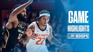 Oakland at Illinois  Highlights  Big Ten Basketball  11132024 [upl. by Llennahs]