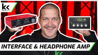 How To Connect Audio Interface To Headphone Splitter  Amp [upl. by Lil]