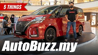 2022 Nissan Serena SHybrid 7seater MPV 5 Things  AutoBuzz [upl. by Dasteel]