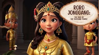 RORO JONGGRANG  THE TALE OF THE THOUSAND TEMPLE  bedtime stories  bedtime stories in english [upl. by Suki]