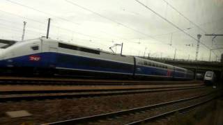 Arrival in Paris Gare de Lyon with TGV 9240 from Chambery [upl. by Yreme]