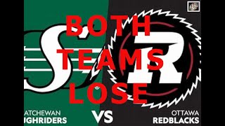 Saskatchewan Roughriders vs Ottawa RedBlacks  CFL Command Centre decides who should win the game [upl. by Artied]